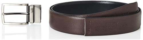 Image of Peter England Men's Reversible Leather Belt & Leather Wallet Combo - Premium Set