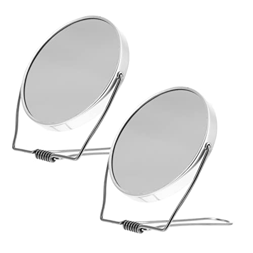 Espejo portátil doble cara para maquillaje