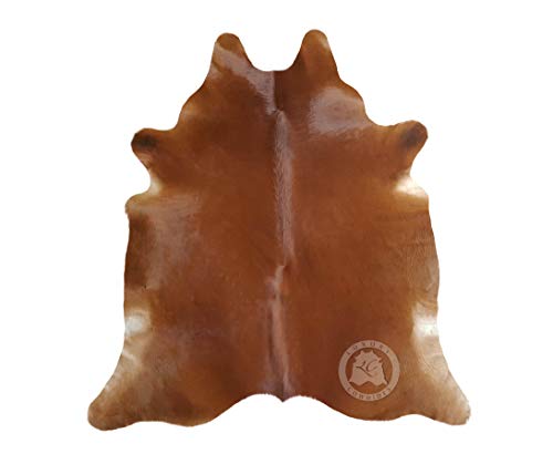 Sunshine Cowhides Alfombra de Piel de Vaca Marrón 220 x 200 cm...