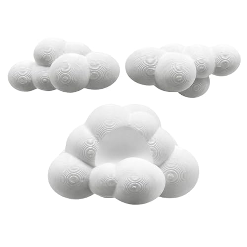 Jumping Spider Enclosure Decor, 3D Printed Cloud Magnetic Mount, 1.33x0.86 Inches Climbing Rest Small Pet Habitat, Lightweight Decoration with Soft Finish, Magnetic Accessory for Spider Enclosure