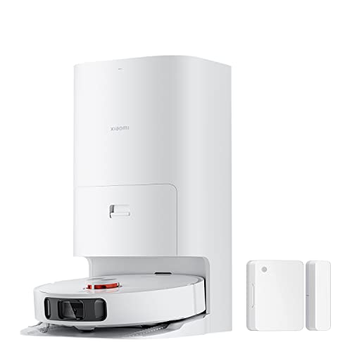 Xiaomi Robot Aspirador X10+ con funci&oacute;n de Limpieza y estaci&oacute;n Todo en uno (4000 Pa; hasta 120 min de autonom&iacute;a; Limpieza autom&aacute;tica, Vaciado, Secado y Recarga de Agua) + Sensor de Ventana y Puerta,
