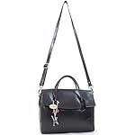 Damen Leder Umhängetasche - Crossbody Bag Mittelgroß - Arbeitstasche mit Verstellbarer Schultergurt - ELLA – Bild 3