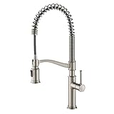 KRAUS Sellette Commercial Style Pull-Down Kitchen Faucet and...