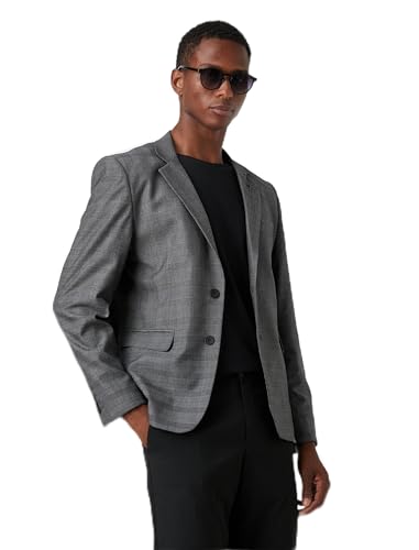 Blazer Checked Jacket Homme Koton veste carreaux business casual
