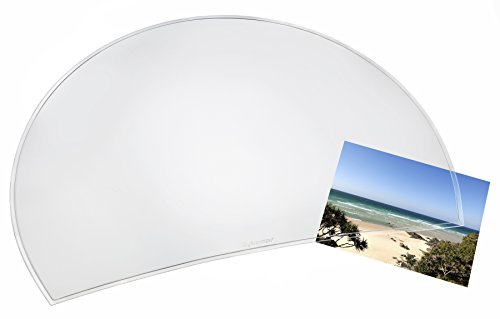 Sous-main transparent Läufer Matton Rondo 32610 de forme semi-circulaire 50 x 70 cm