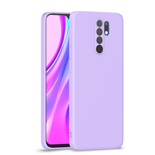 Image of Outlouders Back Cover for Redmi 9 Prime /Poco M2 | Camera Protection | Durable Soft Matte Silicone Bumper Case (Purple)