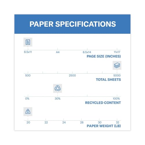Image of Hammermill Colored Paper, 20 lb Canary Printer Paper, 8.5 x 11-10 Ream (5,000 Sheets) - Made in the USA, Pastel Paper, 103341C