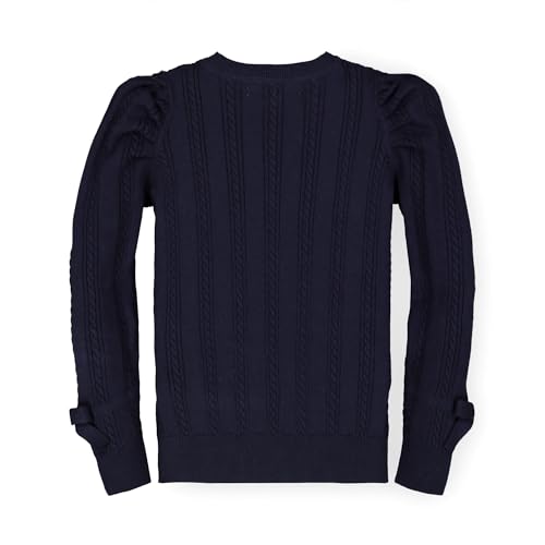 Image of Hope & Henry Girls' Long Sleeve Rib Knit Sweater Top