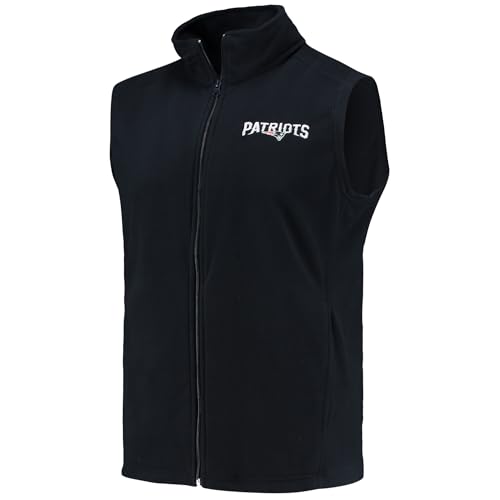 Image of dunbrooke Men's Black Minnesota Vikings Houston Fleece Full-Zip Vest
