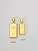Gold Bar Pendant 14k Yellow Gold/Layering/Two Different Size/NOT Gold Filled NOT Gold Plated/Gift for Her - Him/Unisex (Large Bar Pendant)