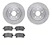 Dynamic Friction Company Rear Brake Rotors with 5000 Advanced Brake Pads 6502-65132