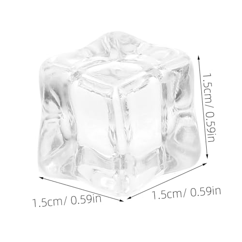 Cubitos de hielo simulados de acrílico transparente para rellenar jarrones y decoración fiestas 3