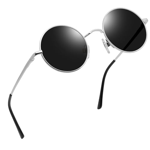Image of Joopin Small Round Sunglasses Hippie Circle Sun Glasses UV400 Protection