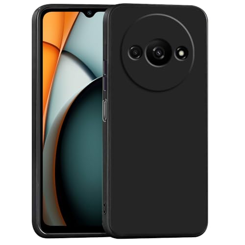 Image of Back Cover for Mi Redmi A3 4G / Poco C61 4G | Full Camera Protection | Premium Liquid Silicon Case | Flexible Bumper Case for Mi Redmi A3 4G / Poco C61 4G (Black)