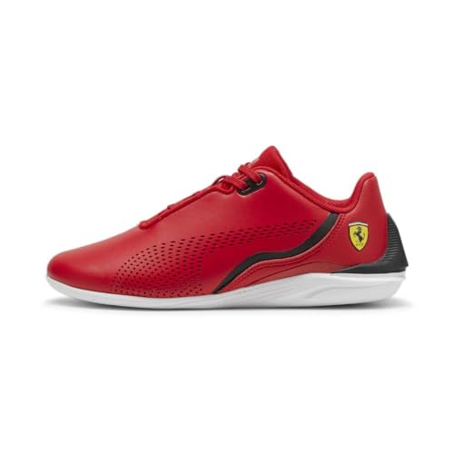 Image of PUMA Unisex-Child, Ferrari Drift Cat Decima Alternate Closure, Rosso Corsa-PUMA Black, Big Kid, 5