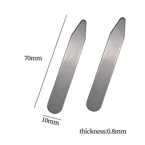 Image of The Style Sutra Collar Stays Metal Wrinkle Proof Non Slip for Unisex Work Uniform Wedding 70mmx10mmx0.8mm|Clothing Shoes & Accessories | Other Clothing Shoes & Accessories