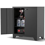 Aktenschrank, Abschließbarer Metallschrank, Mehrzweckschrank mit...