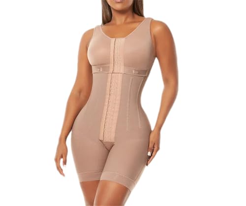 Pulcykp Women High Compression Slimming Full Body Shaper Waist Trainer Post Shapewear With Bones