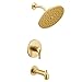 Moen UT3363EPBG CIA Collection M-CORE 3-Series 1-Handle Eco-Performance Tub and Shower Trim Kit, Valve Required, Brushed Gold