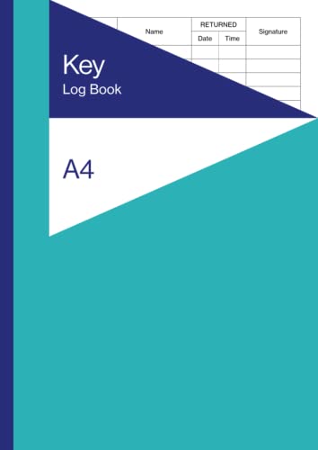 Key Log Book A4: Logbook to Register / Control /