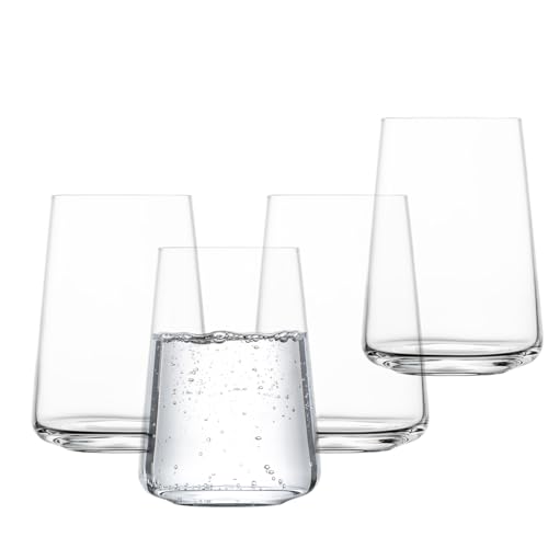 SCHOTT ZWIESEL Bicchiere da acqua MioVino (set di 4), bicchieri da acqua moderni, bicchieri in cristallo Tritan lavabili in lavastoviglie, Made in Germany (art. 124053)
