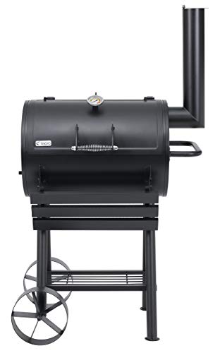 Tepro Holzkohlegrill Grillfass Berkeley - Grilledeschene: ca. 64,5 x 43,5cm, perfekt für Familien - Freizeitgeist in der