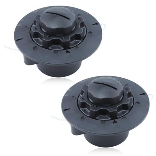 Aumel - Cabezal de cortadora de césped (2 piezas, desbrozadora, C5-2, para Stihl Autocut FS38, FS40, FS45, FS45C, FS50, FSE60, cortabordes cabeza de alambre, desbrozadora, repuestos