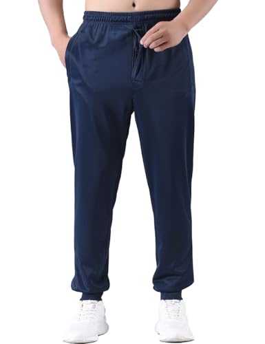 Zoulee Men's Zipper Fly Joggers Athletic Track Pants for Workout and Commute3