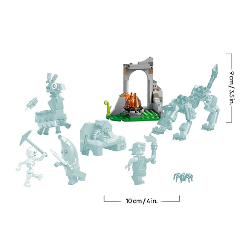LEGO Fortnite Le Camp de Banane et Mécano - Jouet de Construction avec Figurines de Loup & Lama de Ravitaillement - 3 Minifigurines & Feu de Camp - Cadeau pour Gamer, Garçon ou Fille dès 7 Ans 77075