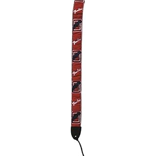 Fender Monogrammed Sangle pour Guitare – Rouge-Blanc-Bleu - Les Beatles, Paul McCartney, John Lennon, RIngo Starr, George Harrison Fender Monogrammed Sangle pour Guitare - Rouge-Blanc-Bleu – Image 2