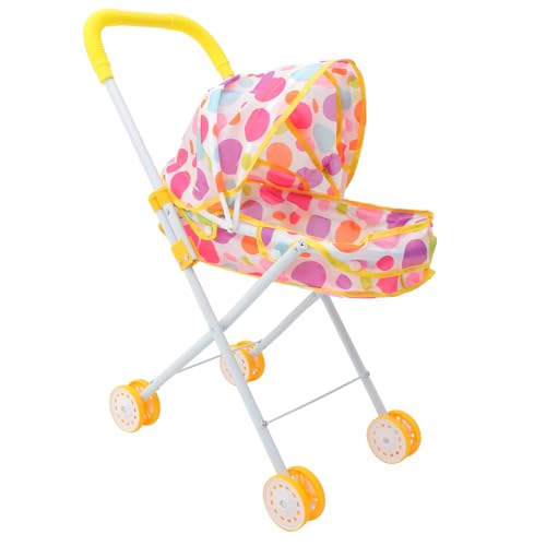 ifundom Cochecito De Muñeca Juguetes Suministros De Casa De Muñecas Carrito De Muñecas para Niña De 5 Años Carrito De para Niña De 2 Años Cochecito De Juegos De Fiesta El Plastico