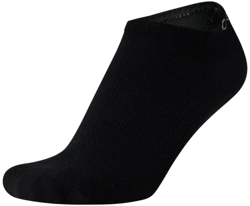Image of Calvin Klein Womens No Show Socks - 6 Pack Non Slip Heel Lightweight Cotton Blend Low Cut Invisible Socks for Women