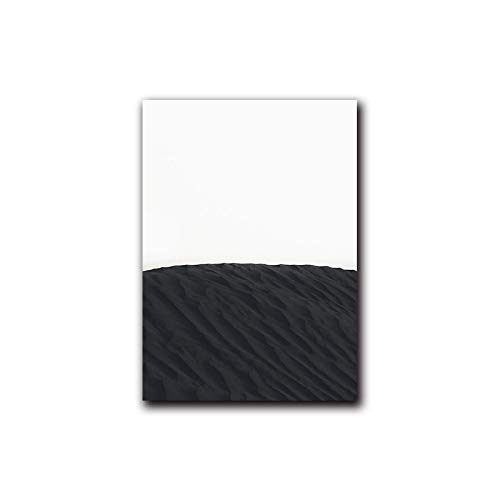 Impression sur toile triptyque noir blanc gris 30x20cm avec cadre de tableau moderne - 5