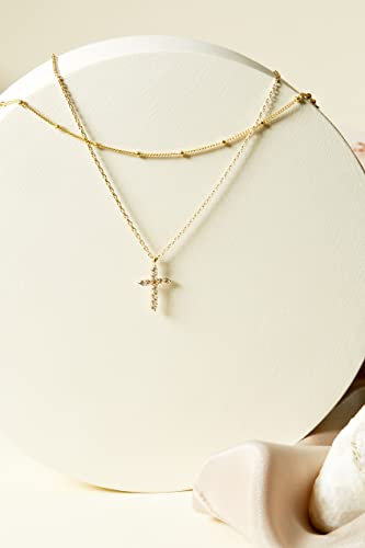 PAVOI 14K Gold Plated Layering Necklaces | Stylish Minimalist Design Pendant Necklaces | Butterfly, Heart, Lock, Evil Eye, Coin, Lightning Bolt, Circle, Cross Pendants for Women3