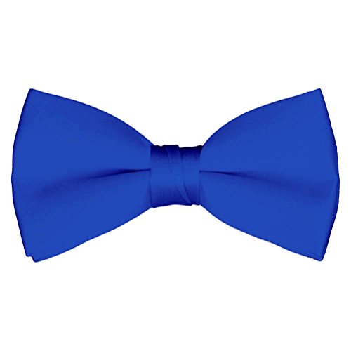 Boys Bow Tie Wholesale 12 Pack Children Chorus Pre-Tied Bowties Kids Tuxedo Solid Ties (Royal Blue) #TOP1