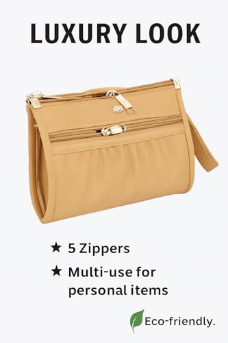 Image of Trendy PU Multi Zip Pocket Daily Use Purse for Women Wallet Bag for Girls Clutches Bag for Women Multicolour Small Handbag Multi card slots phone pocket ladies purse