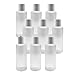 Pinnacle Mercantile Easy Squeeze Plastic Bottles with Disc Flip Cap/Lid 4 oz Set of 8 Empty