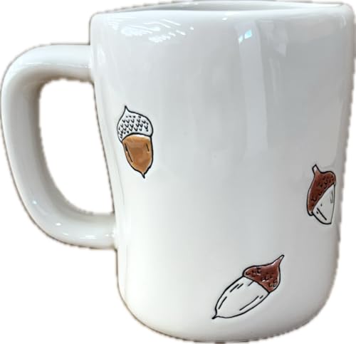 Taza de cerámica Rae Dunn 16 oz blanca miniatura 4