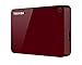 Toshiba Canvio Advance 4TB Portable External Hard Drive USB 3.0, Red - HDTC940XR3CA