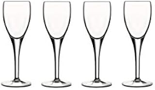 Luigi Bormioli 10362/01 Michelangelo 2.25 oz Liqueur Glasses (Set of 4), Clear