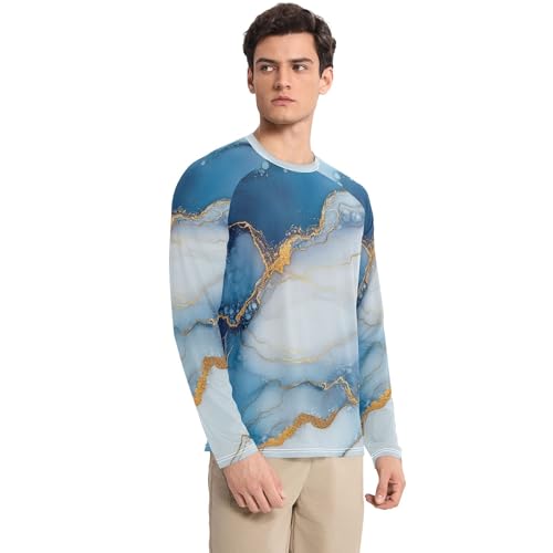 Men's Swim Shirts UPF 50+ Comfortable Long Sleeve Men's Sun Shirt Long Sleeve Outdoors3