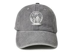 Bigfoot & Alien Under the Moon (Washed Gray)