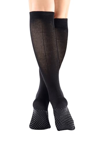 Women's Cushioned Odor Control Compression Knee High/Low Cut Non Slip Gel Grips Yoga Pilate Barre Dance Socks 6