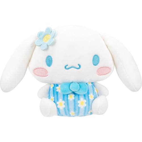 Jazwares Hello Kitty® and Friends - 8-Inch Cinnamoroll™ Pastel Florals Plush - Officially Licensed Sanrio® Product from Ages 6+