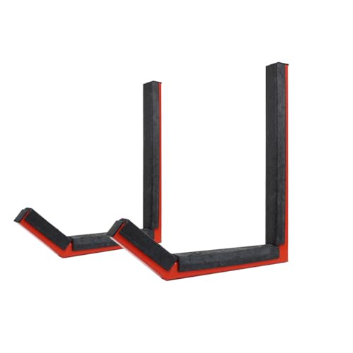 Boonedox Kurl TIG-Welded Thick-Walled Aluminum Kayak Rack for Garage (Orange)