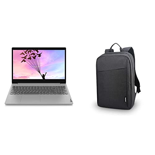 Image of Lenovo IdeaPad Slim 3 AMD Ryzen 3 3250U 15.6 inch (39.62cm) HD AG Thin & Light Laptop (8GB /256GB SSD /Windows 10 /Radeon Graphics /MS Office /Platinum Grey /1.85Kg), 81W101QYIN + 15.6 inch Backpack