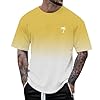 Mens Long Sleeve t Shirts Longsleeve t Shirt Men Yellow, XL #3