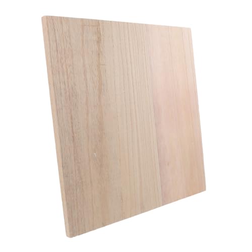 KOMBIUDA DIY Wood Planks 30X30Cm 1.2Cm Thick Unfinished Double-Sided Solid Wood Boards for Wall Shelving Craft Painting and Furniture