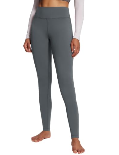 Image of baleaf Women's Fleece Lined Leggings, High Waisted | Thermal Warm Winter Tights, Thick Yoga Pants, Cold Weather, with Pockets