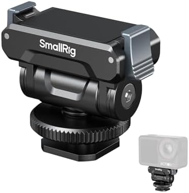 SMALLRIG Cold Shoe Adapter Mount for DJI Osmo Action 5 Pro / 4/3, with Quick Release Mount, 180° Tilt Adjustable - 5436